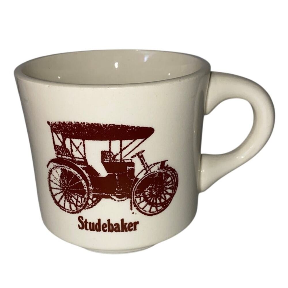 Vintage Classic Antique Car Coffee Mug, Studebaker 1970s USA